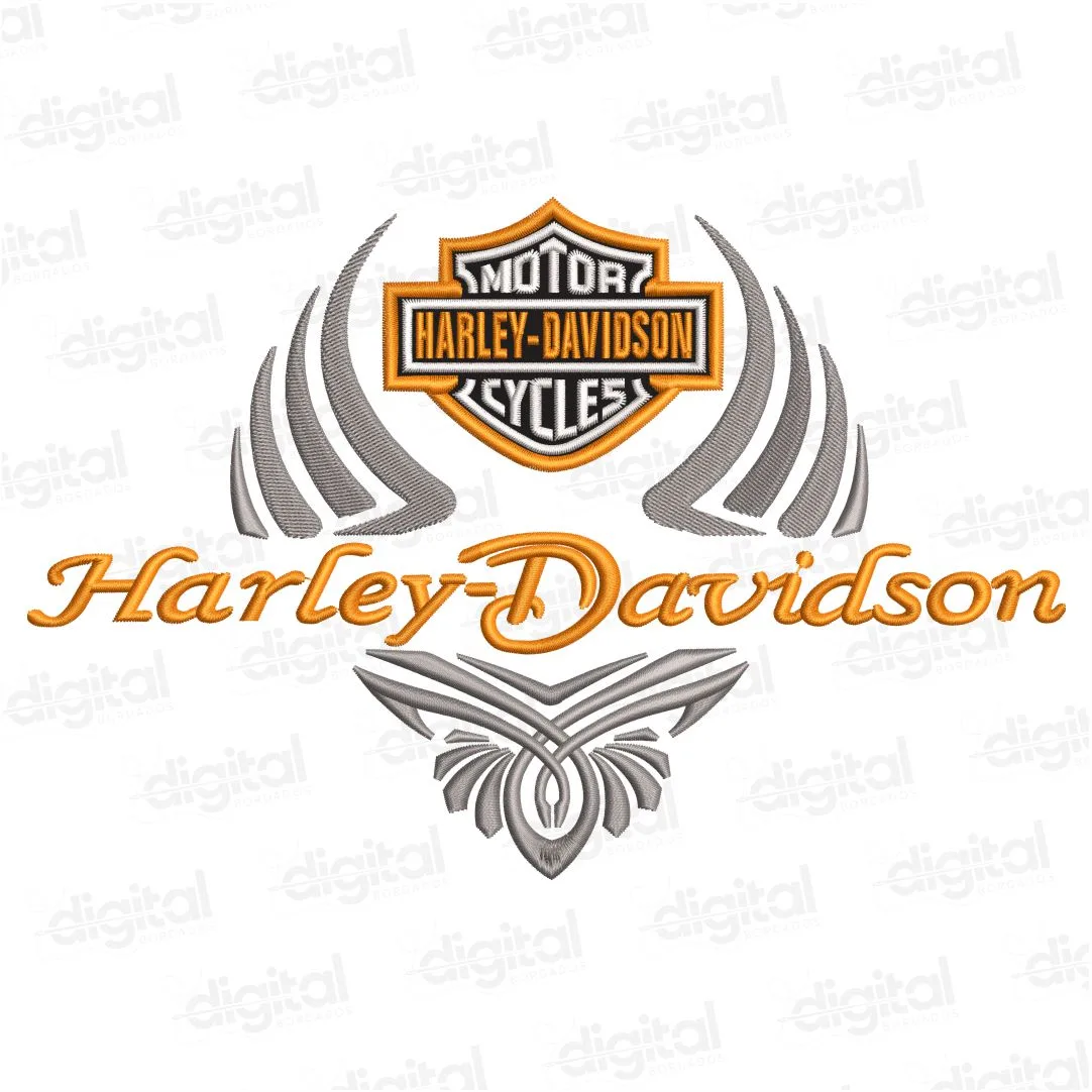 Matriz Bordado Harley Davidson Tribal