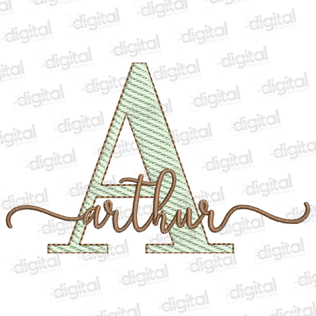 Matriz Bordado Nome Arthur