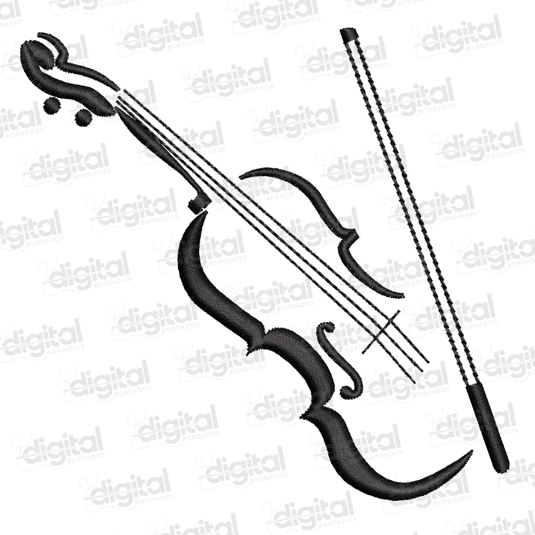 Matriz Bordado Instrumento Violino 3