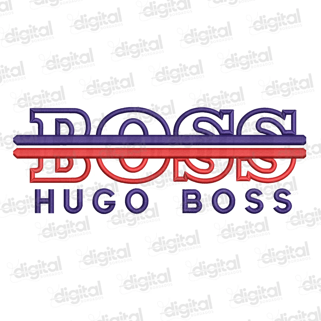 Matriz Bordado Logo Hugo Boss