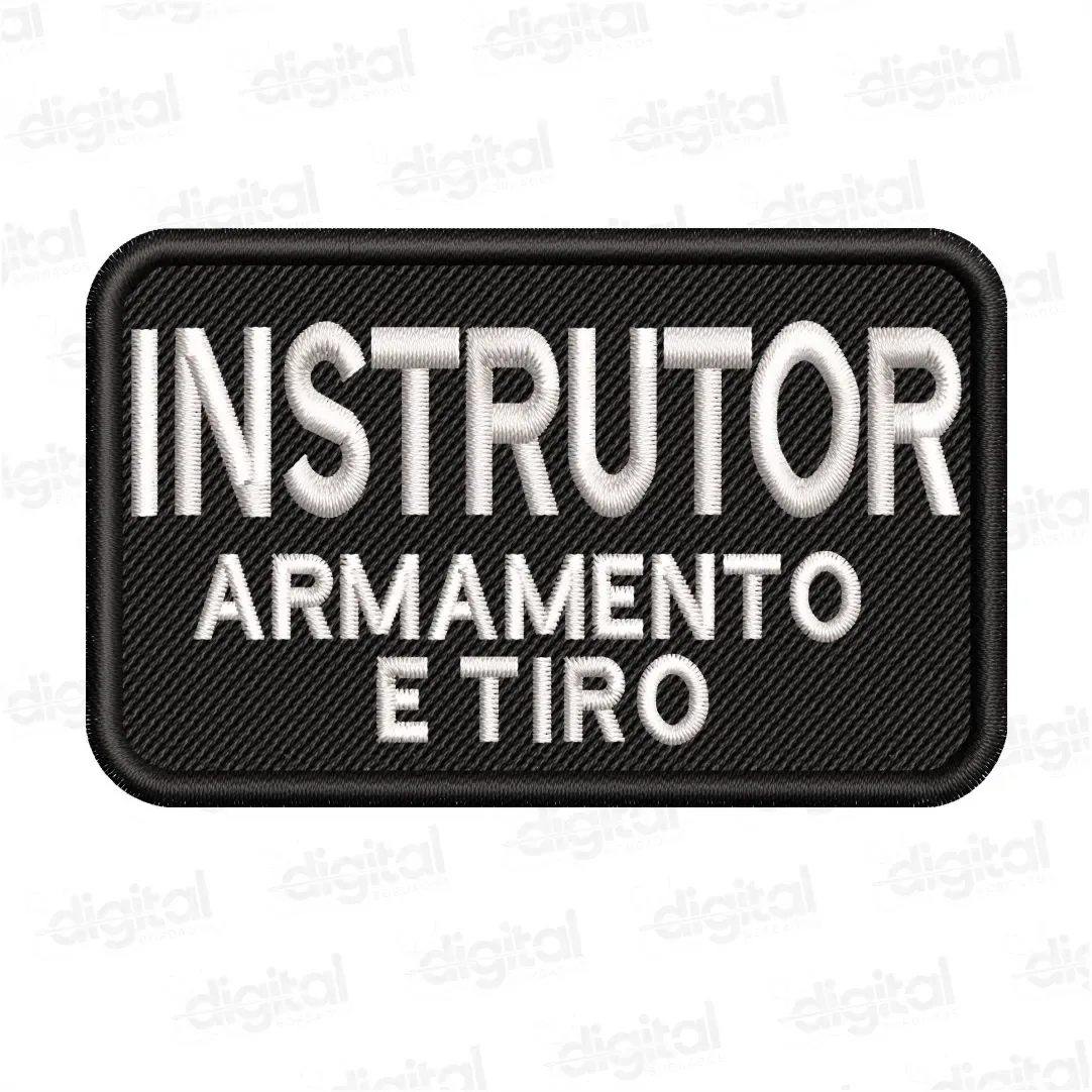 Matriz Bordado Instrutor Armamento e Tiro