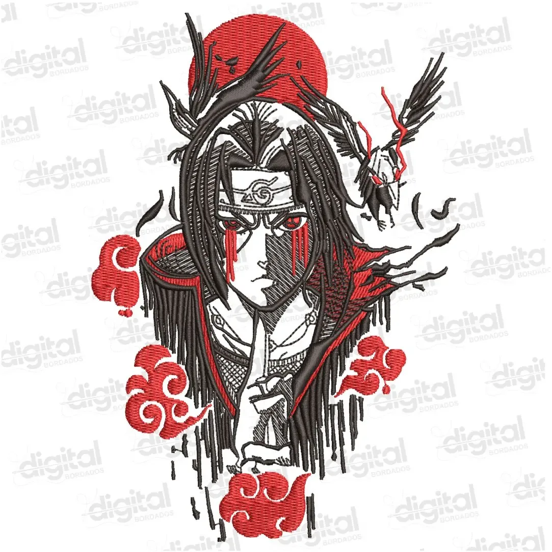 Matriz Bordado Itachi Uchiha