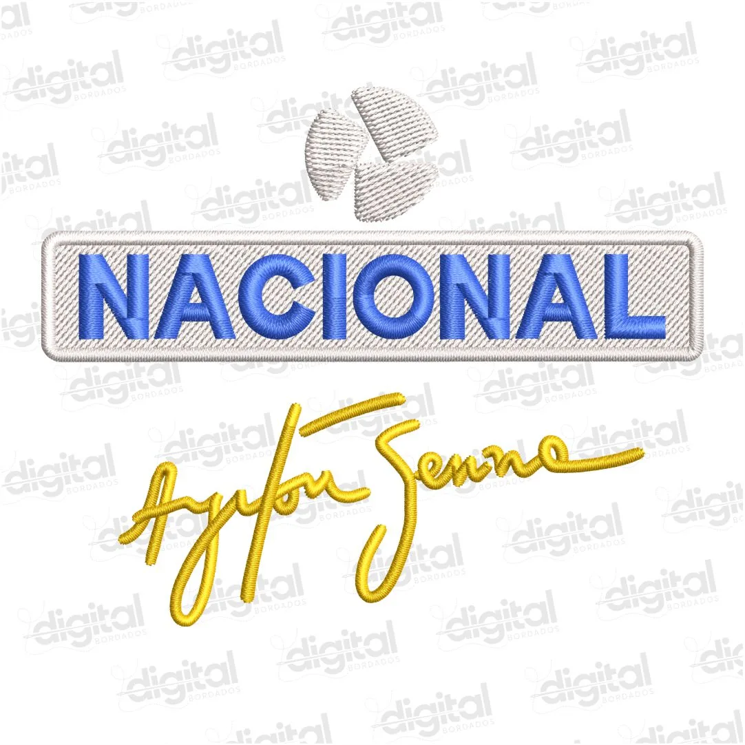 Matriz Bordado Kit Nacional Ayrton Senna