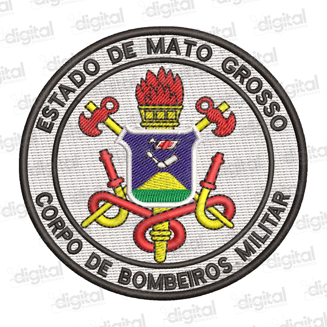Matriz Bordado Bombeiros Militar Mato Grosso