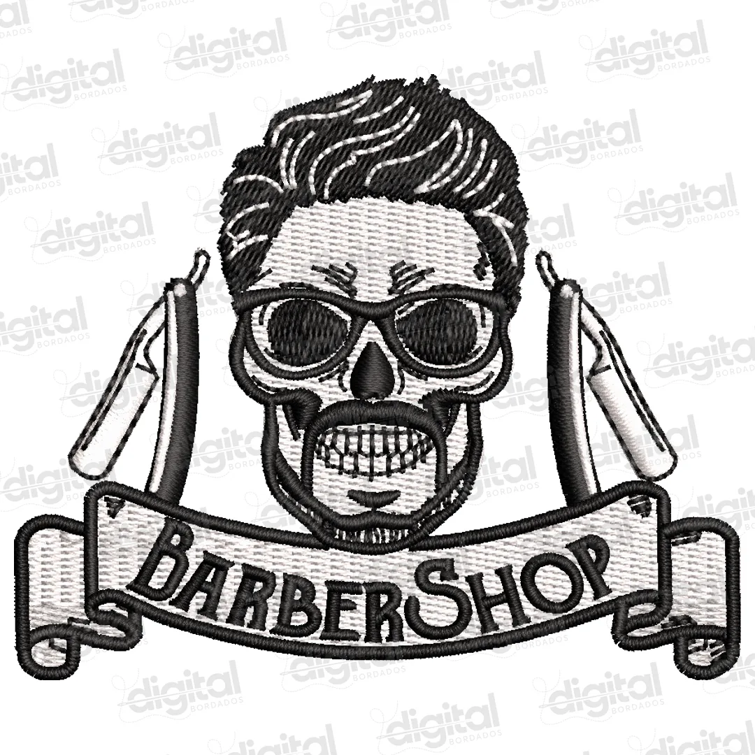 Matriz Bordado BarberShop