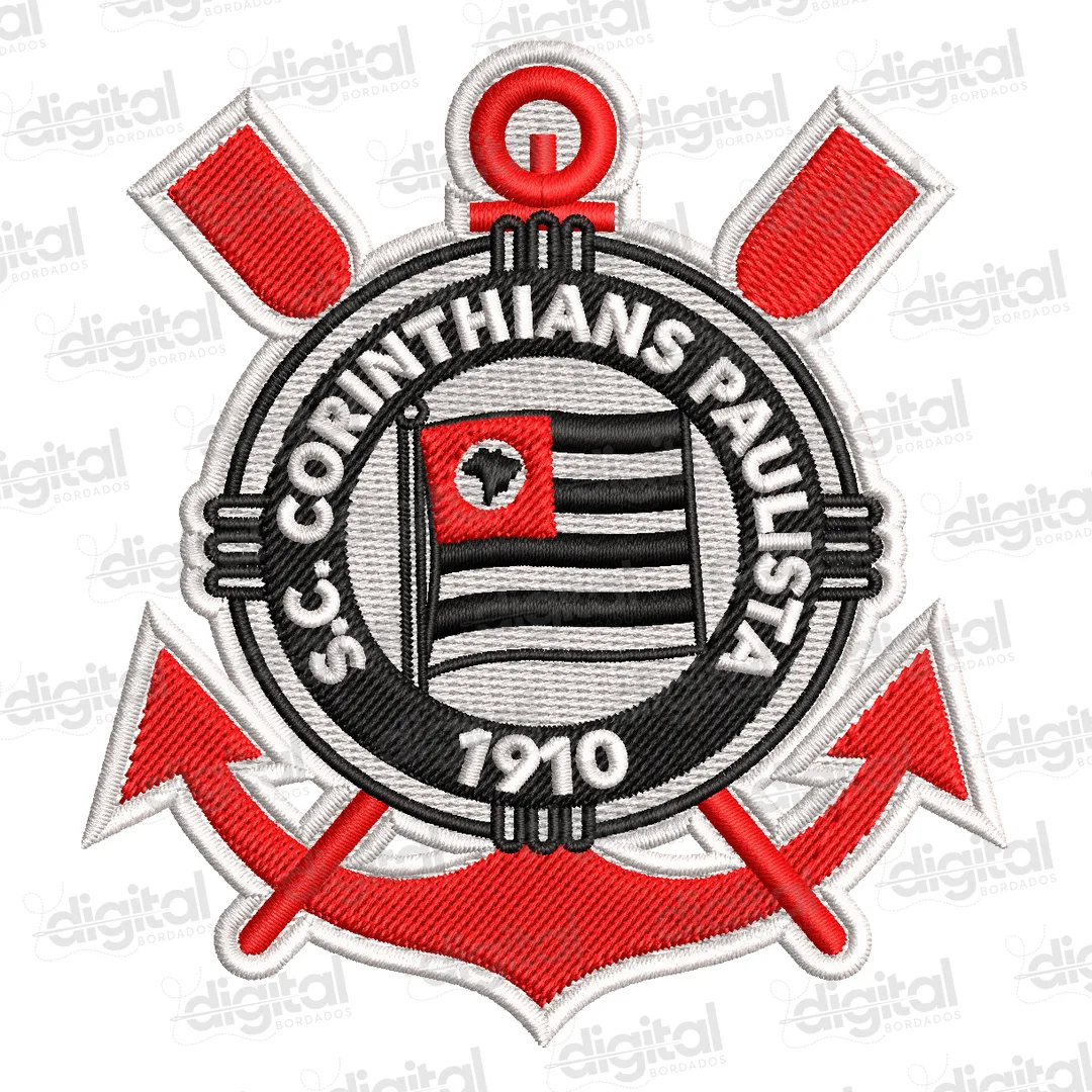 Matriz Bordado Escudo Corinthians Novo