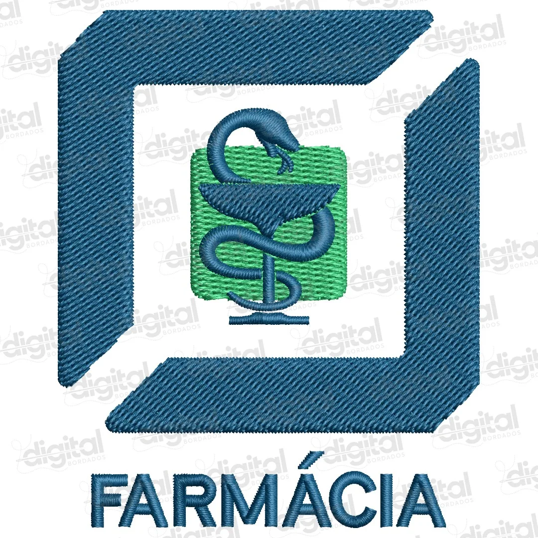 Matriz Bordado Logo Farmácia 6