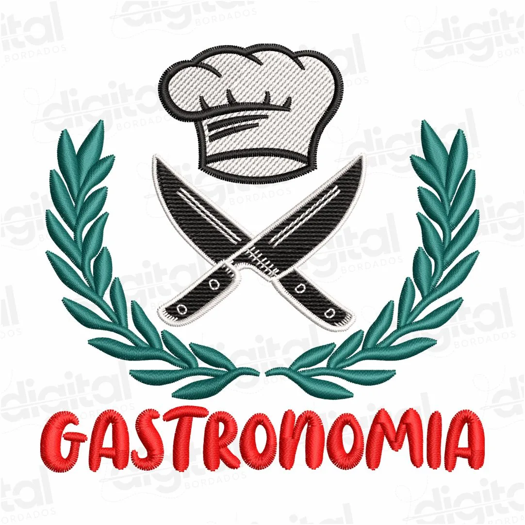 Matriz Bordado Logo Gastronomia