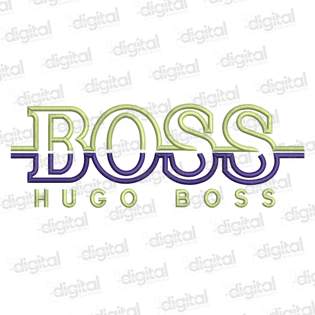 Matriz Bordado Logo Hugo Boss 2