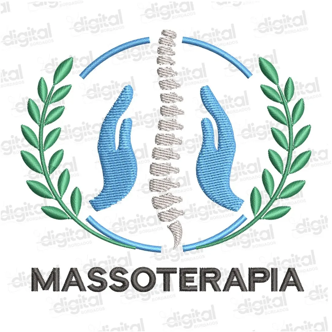 Matriz Bordado Logo Massoterapia 6