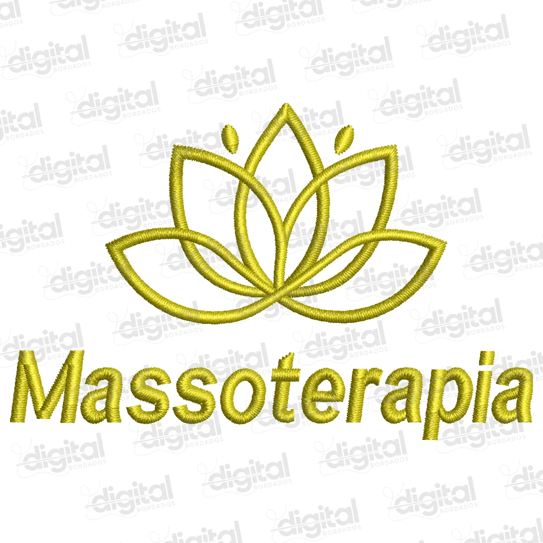 Matriz Bordado Logo Massoterapia 7