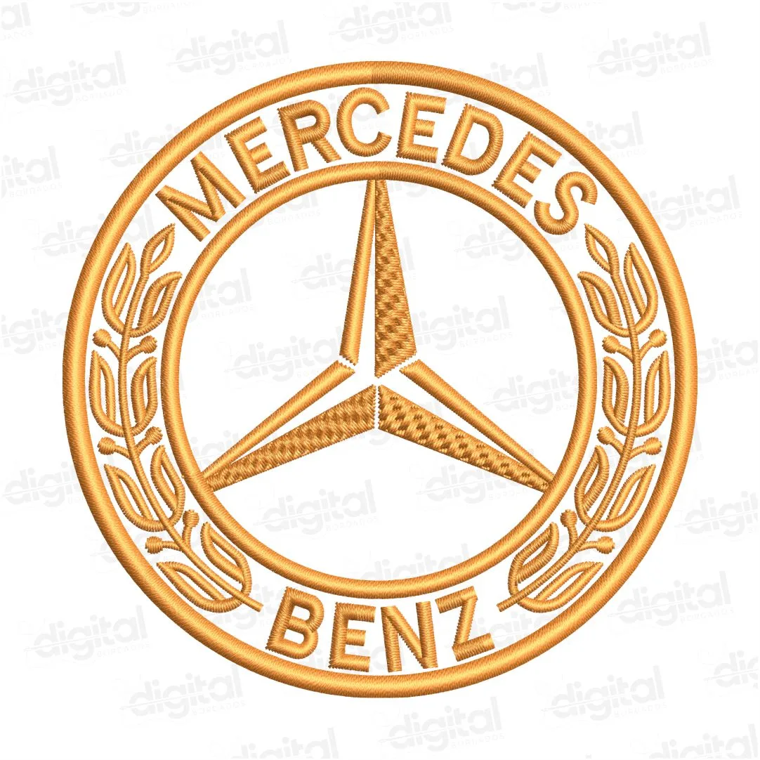Matriz Bordado Logo Mercedes Benz