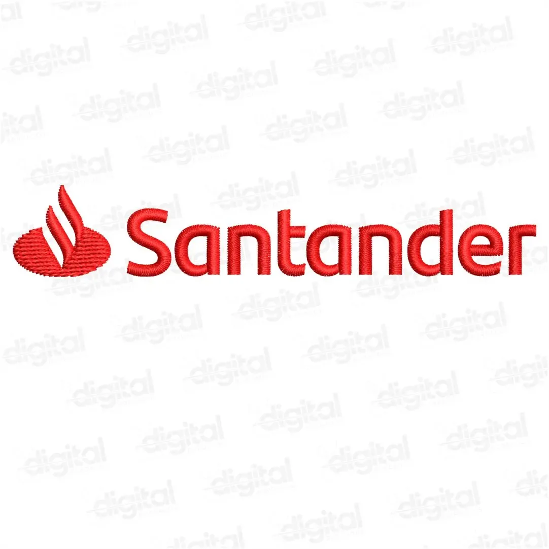 Matriz Bordado Logo Santander