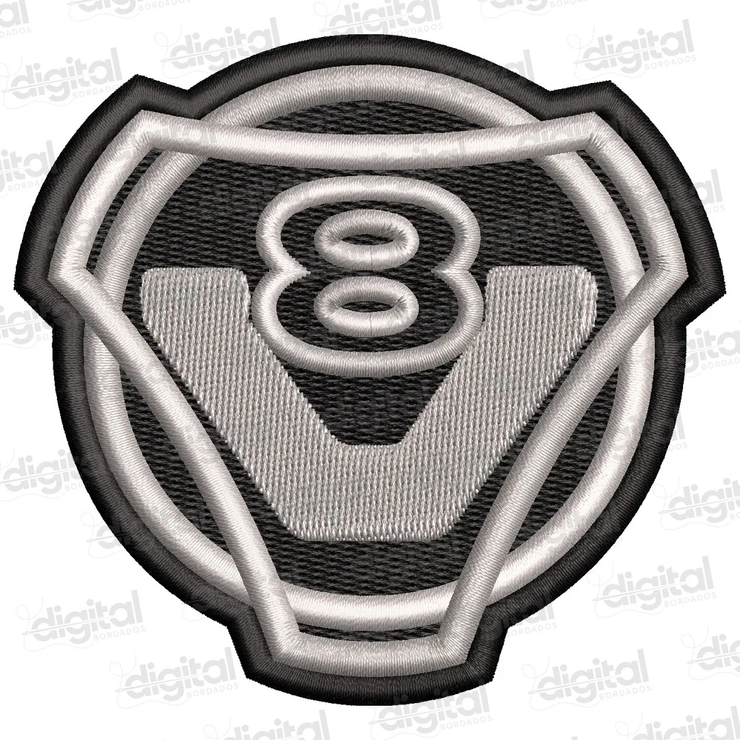 Matriz Bordado Logo Scania V8