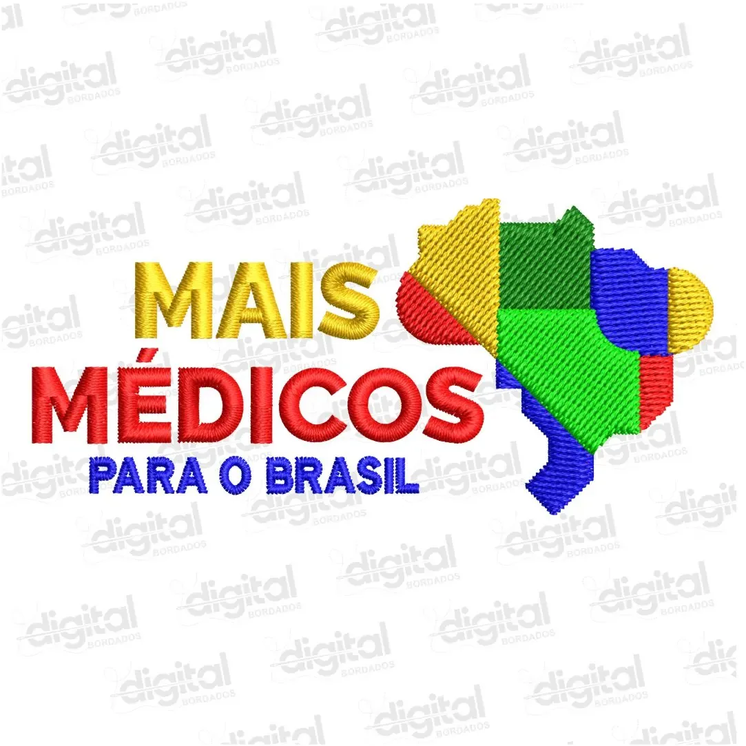 Matriz Bordado Mais Médicos Governo Federal