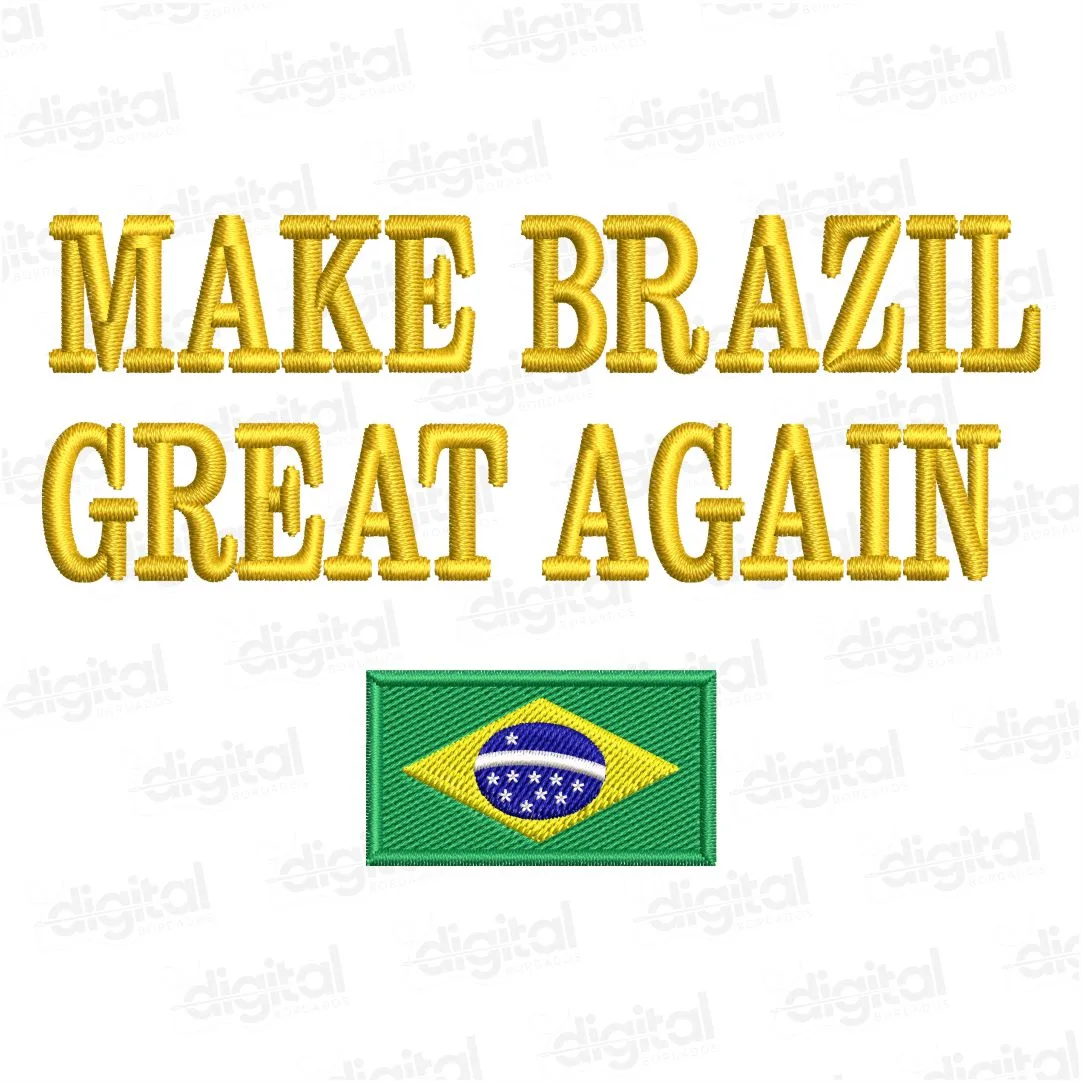 Matriz Bordado Make Brazil Great Again