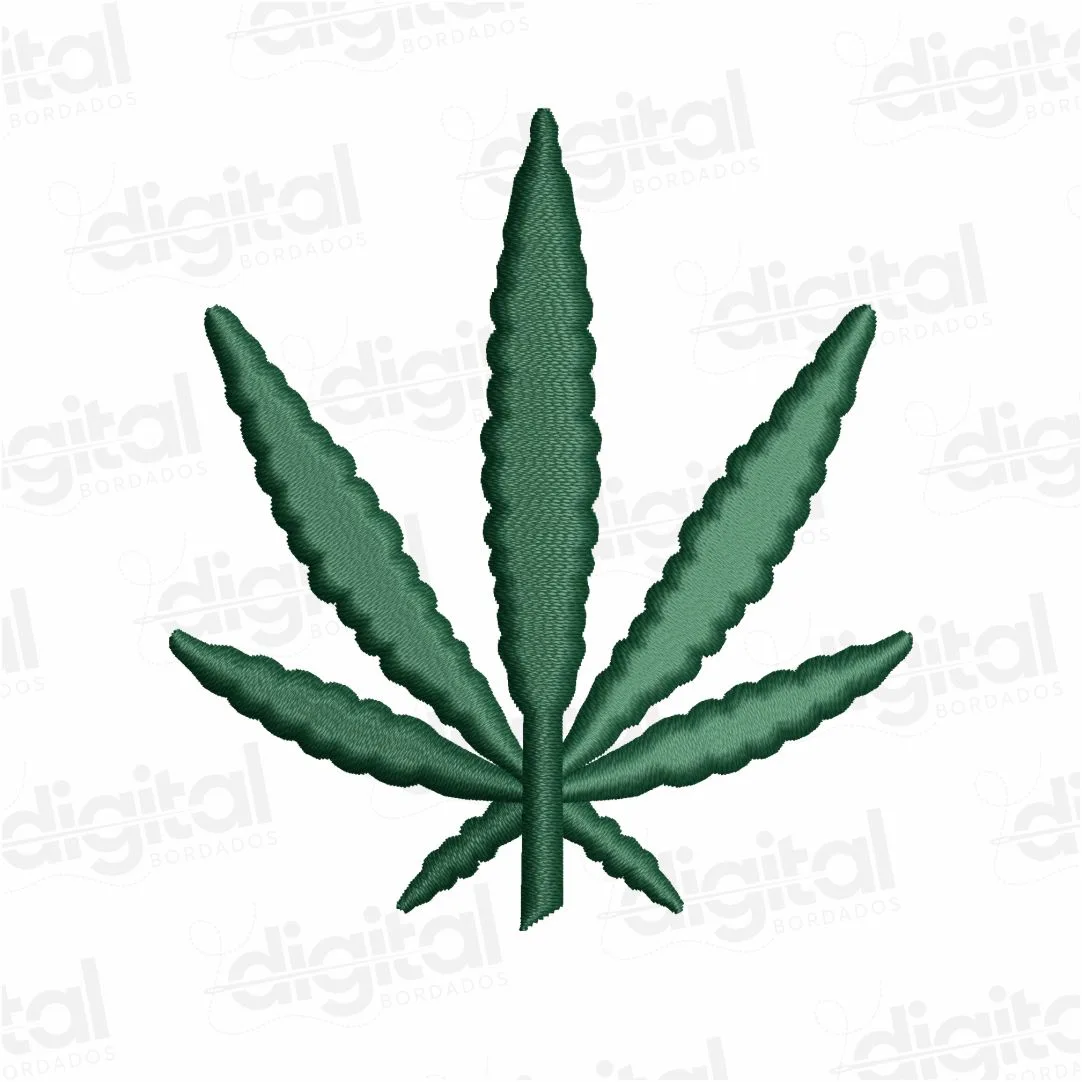 Matriz Bordado Marijuana 3D