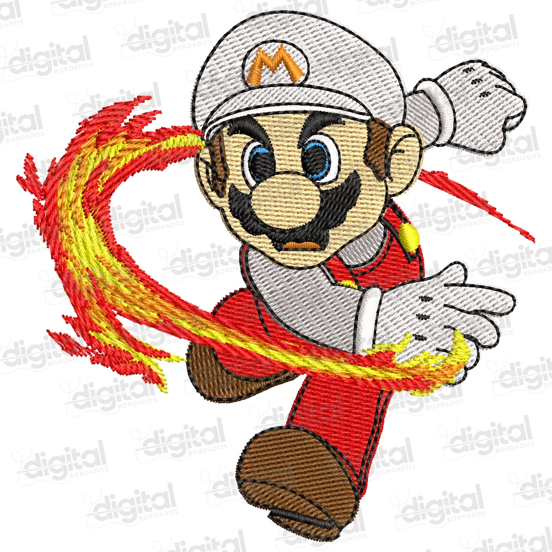 Matriz Bordado Mario Fire