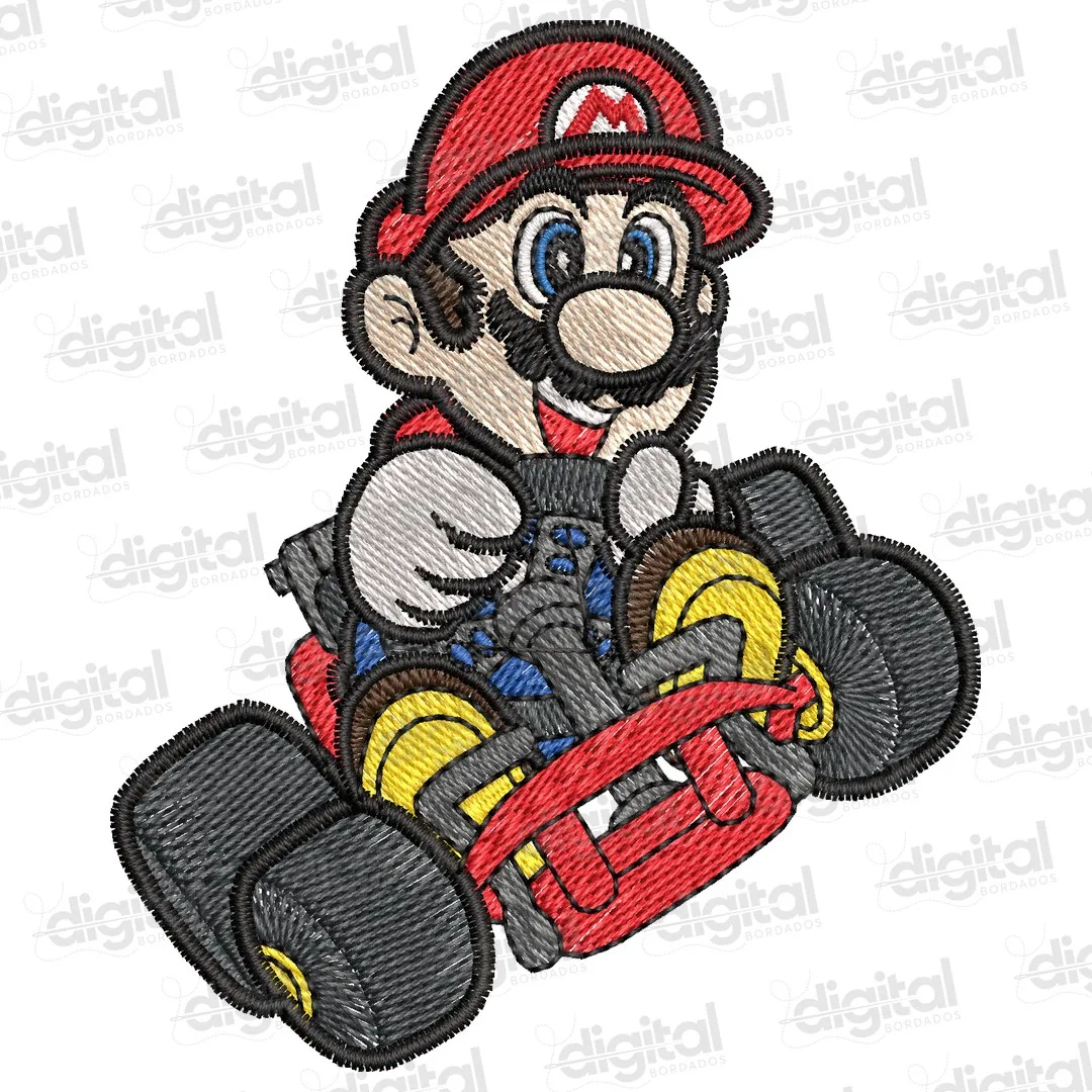 Matriz Bordado Mario Karting