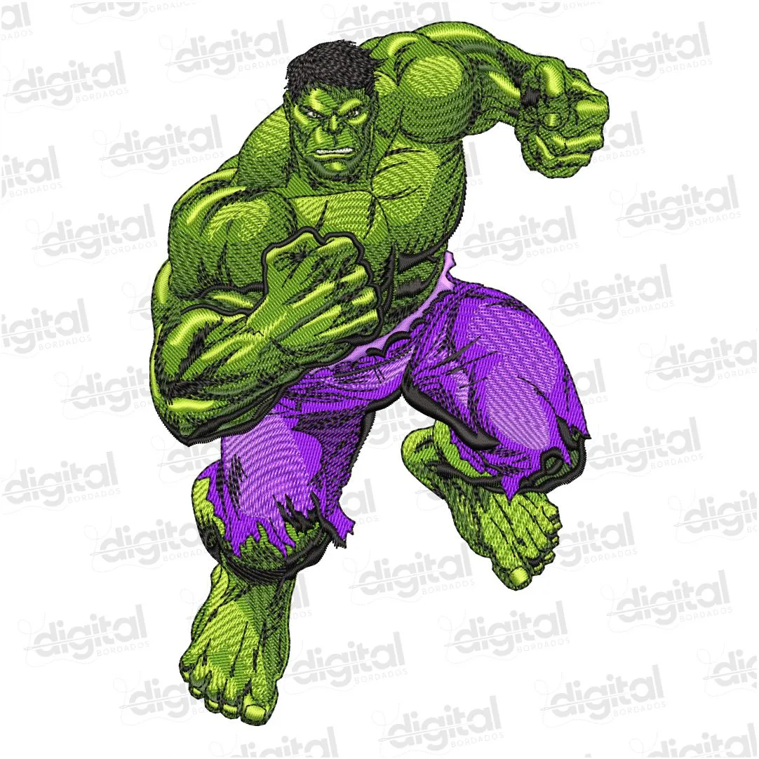 Matriz Bordado Marvel Hulk Realista