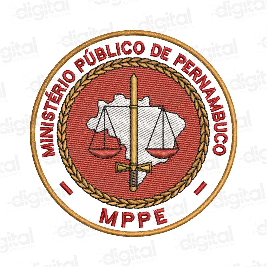 Matriz Bordado Ministério Público de Pernambuco - MPPE