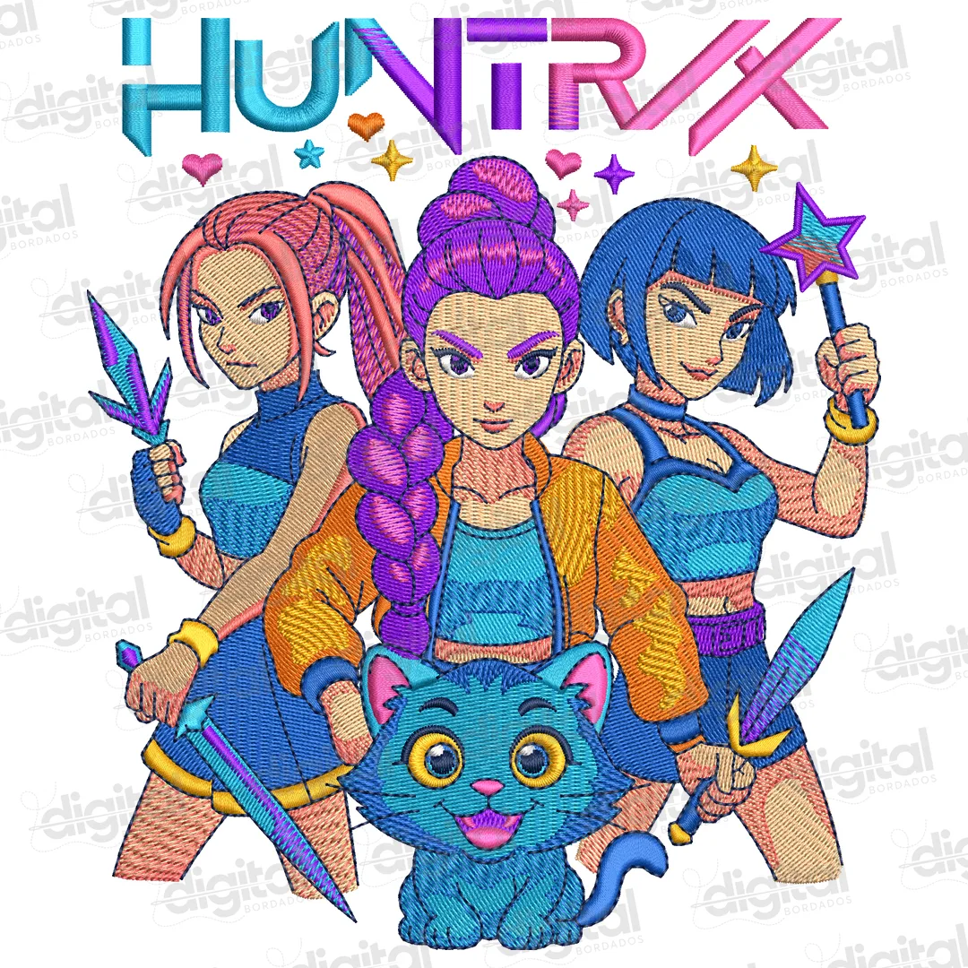 Matriz Bordado Huntrix Girls
