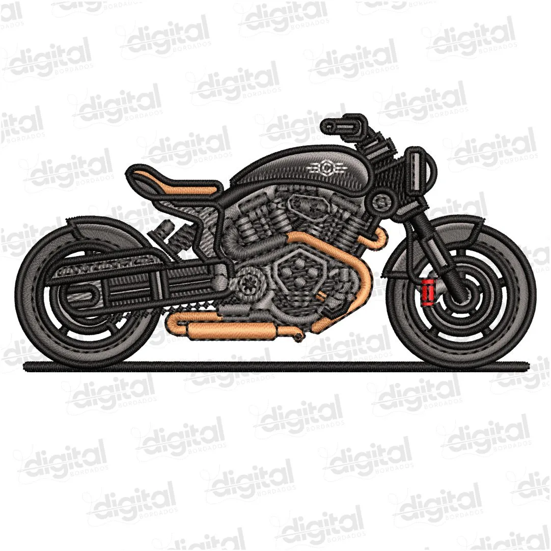 Matriz Bordado Moto Harley Davidson