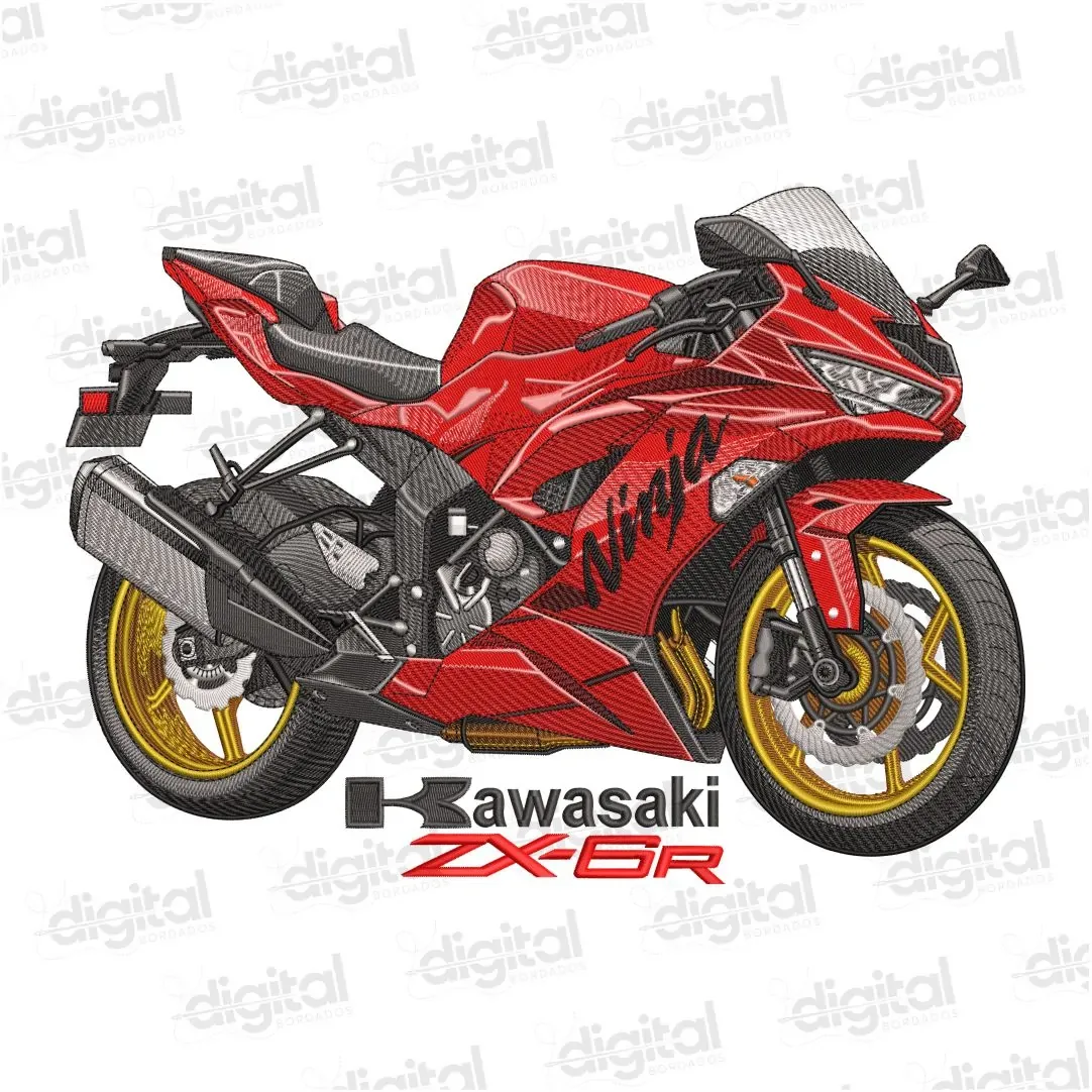 Matriz Bordado Moto Kawasaki ZX-6R