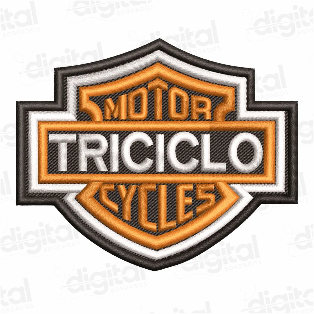Matriz Bordado Motor Triciclo Cycles