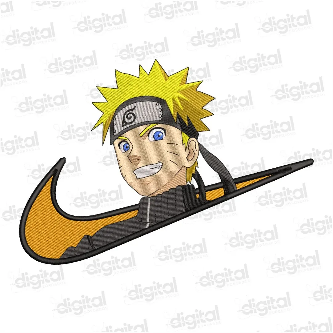 Matriz Bordado Nike Naruto