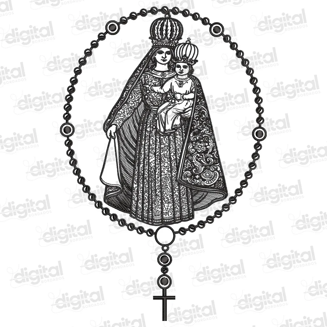 Matriz Bordado Nossa Senhora do Rosário