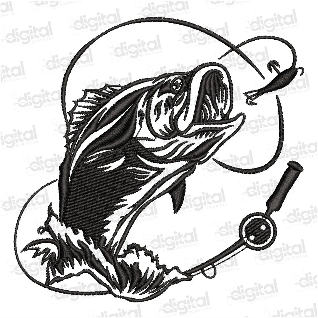 Matriz Bordado Peixe e Pesca 4