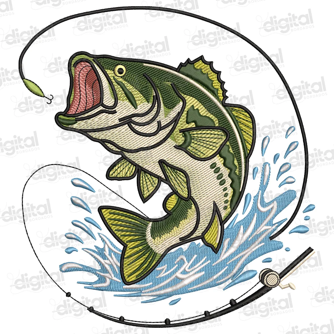 Matriz Bordado Peixe e Pesca 6