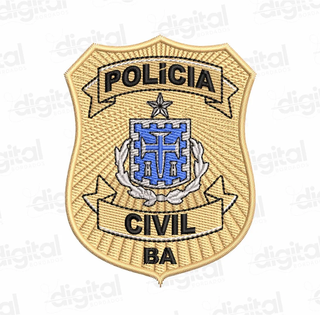 Matriz Bordado Polícia Civil BA