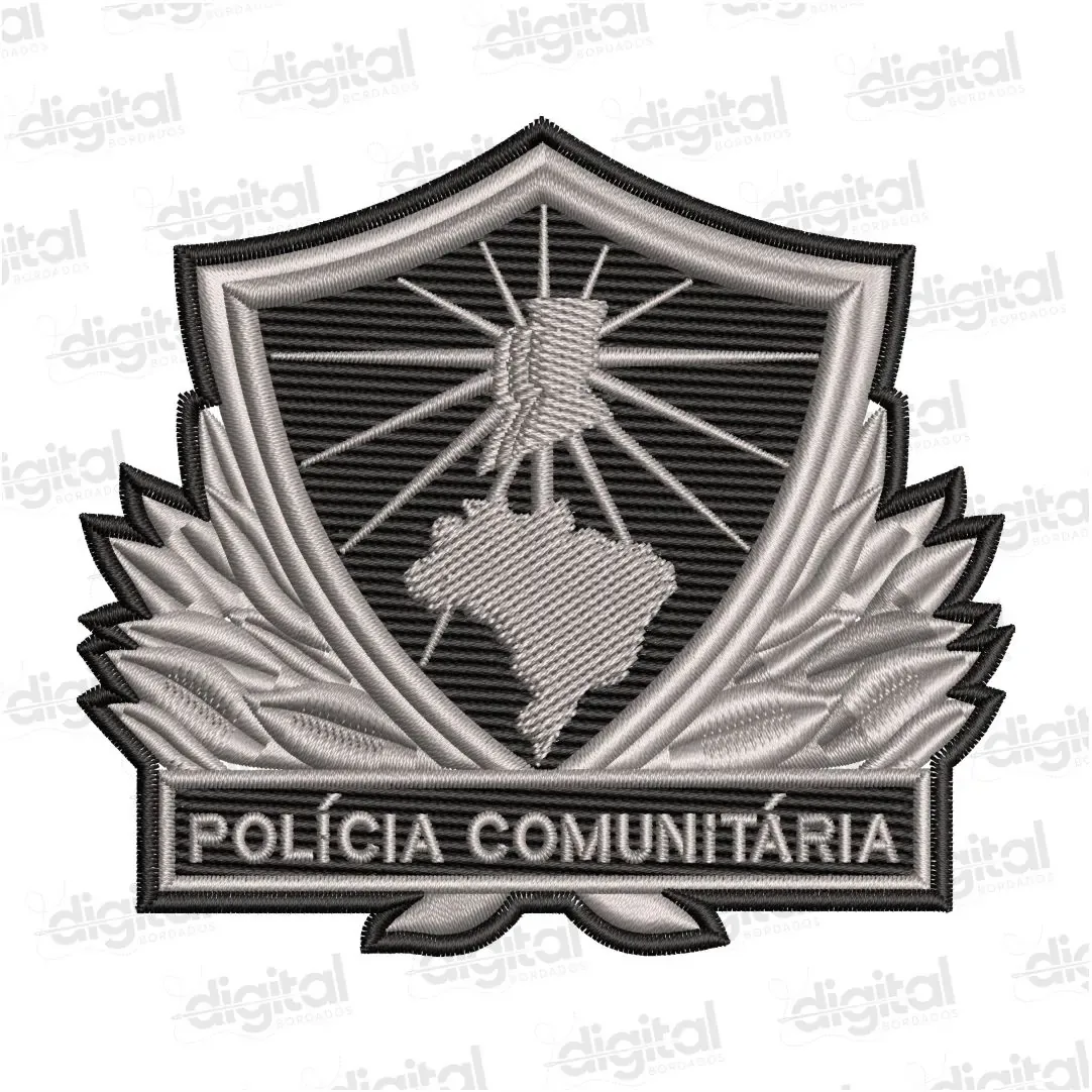 Matriz Bordado Polícia Comunitária