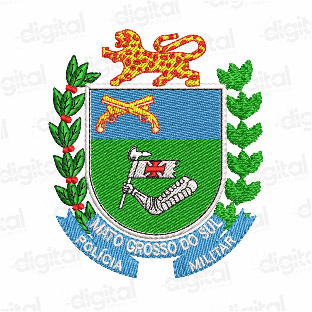 Matriz Bordado Polícia Militar do Mato Grosso do Sul