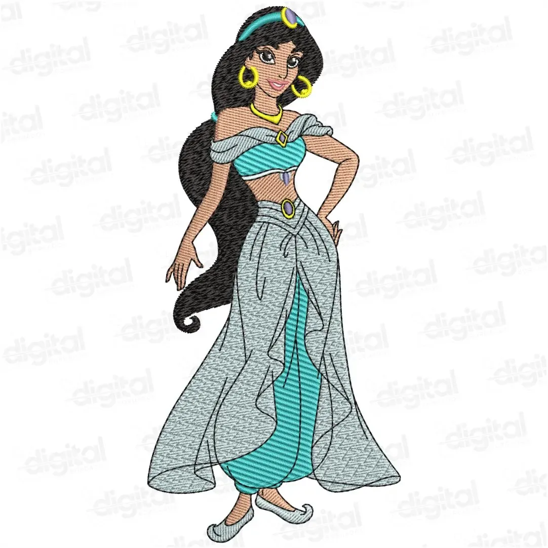 Matriz Bordado Princesa Jasmine