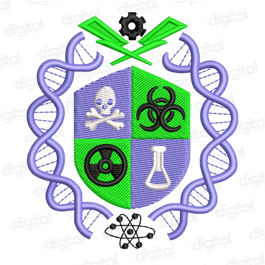 Matriz Bordado Química Cientista