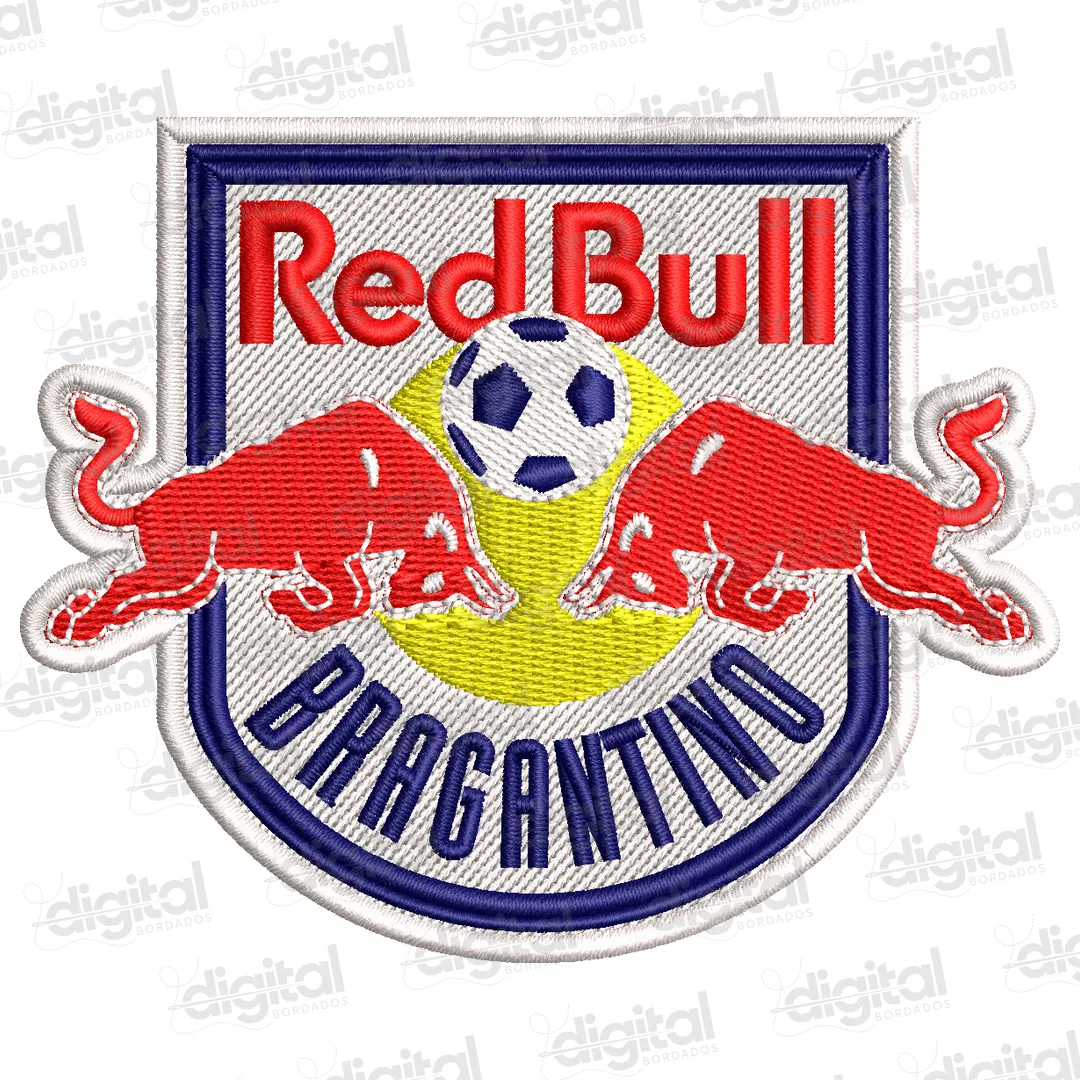 Matriz Bordado Redbull Bragantino Fundo Branco