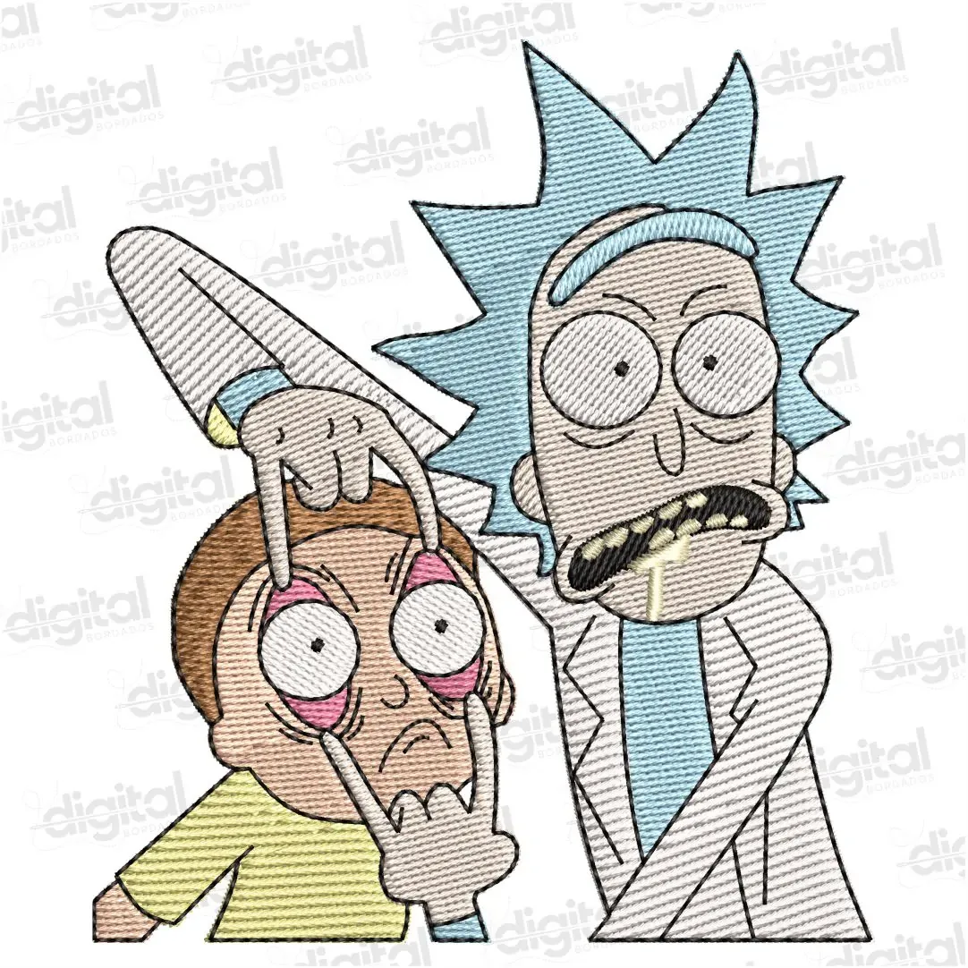 Matriz Bordado Rick and Morty