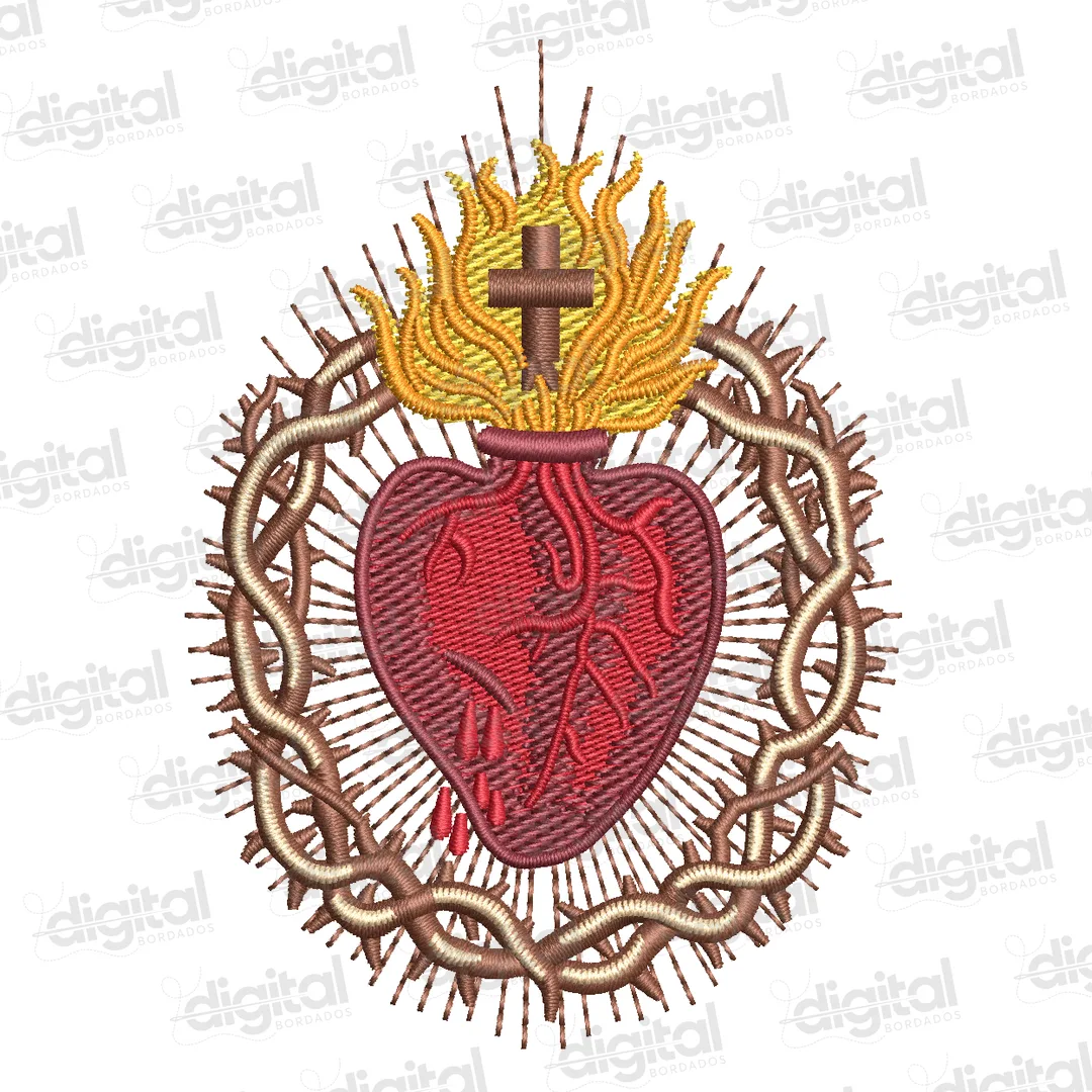 Matriz Bordado Sagrado Coração de Jesus 2