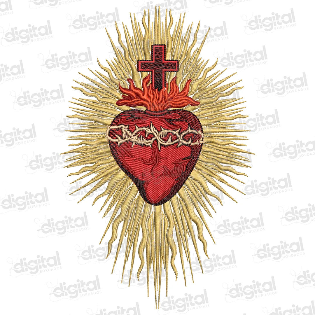 Matriz Bordado Sagrado Coração de Jesus 3
