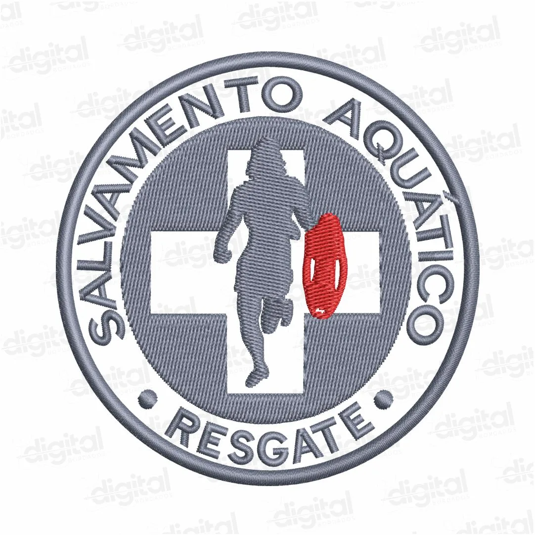 Matriz Bordado Salvamento Aquático Resgate