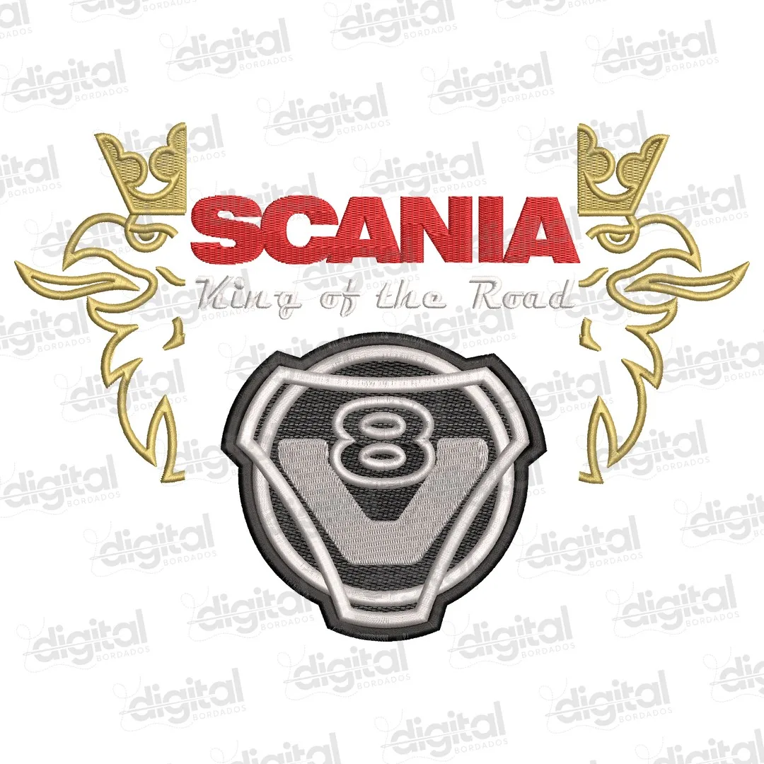 Matriz Bordado Scania King V8