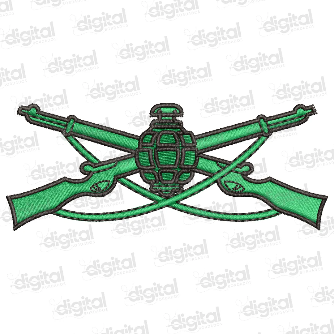 Matriz Bordado Arma de Infantaria do Exército Brasileiro