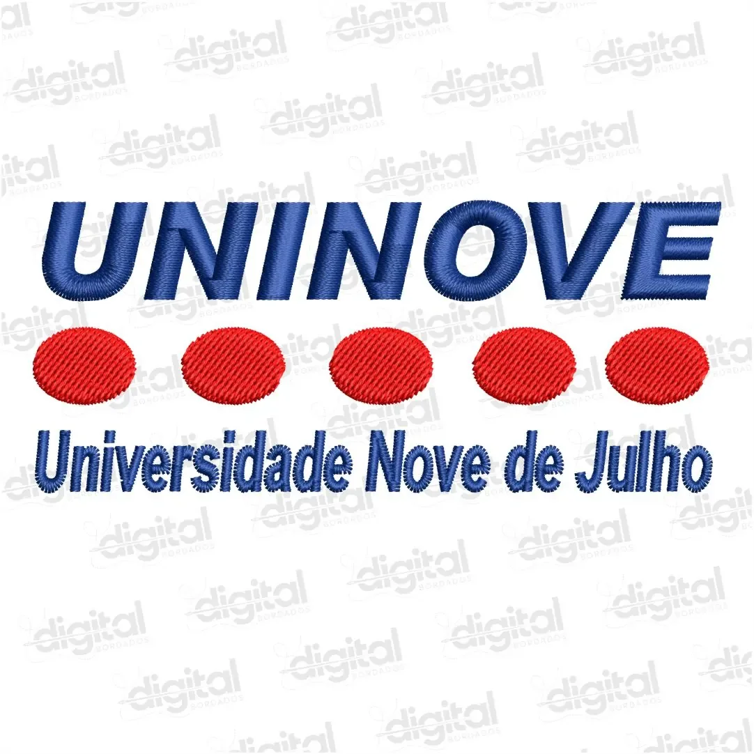 Matriz Bordado Uninove Universidade Nove de Julho