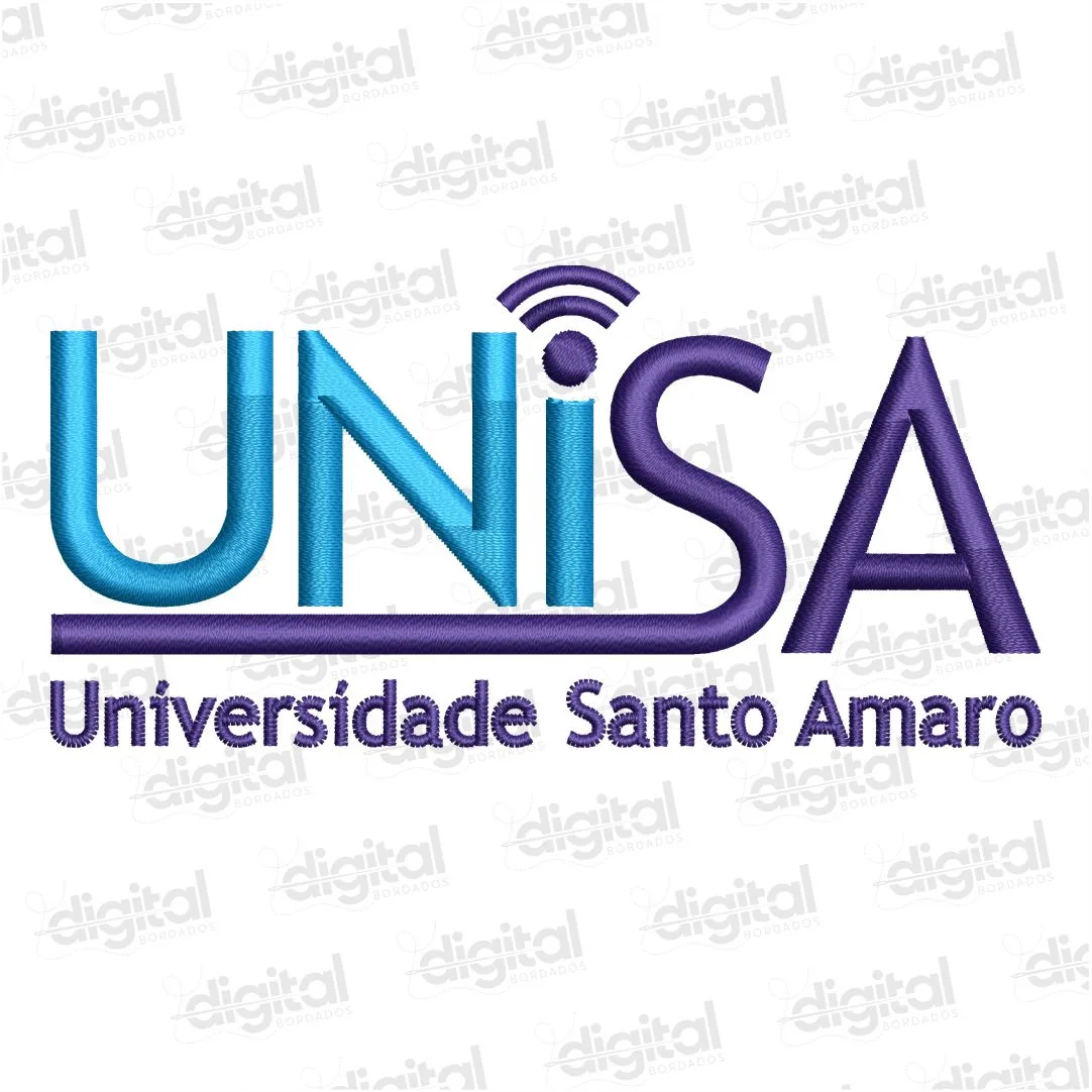 Matriz Bordado Unisa Universidade Santo Amaro