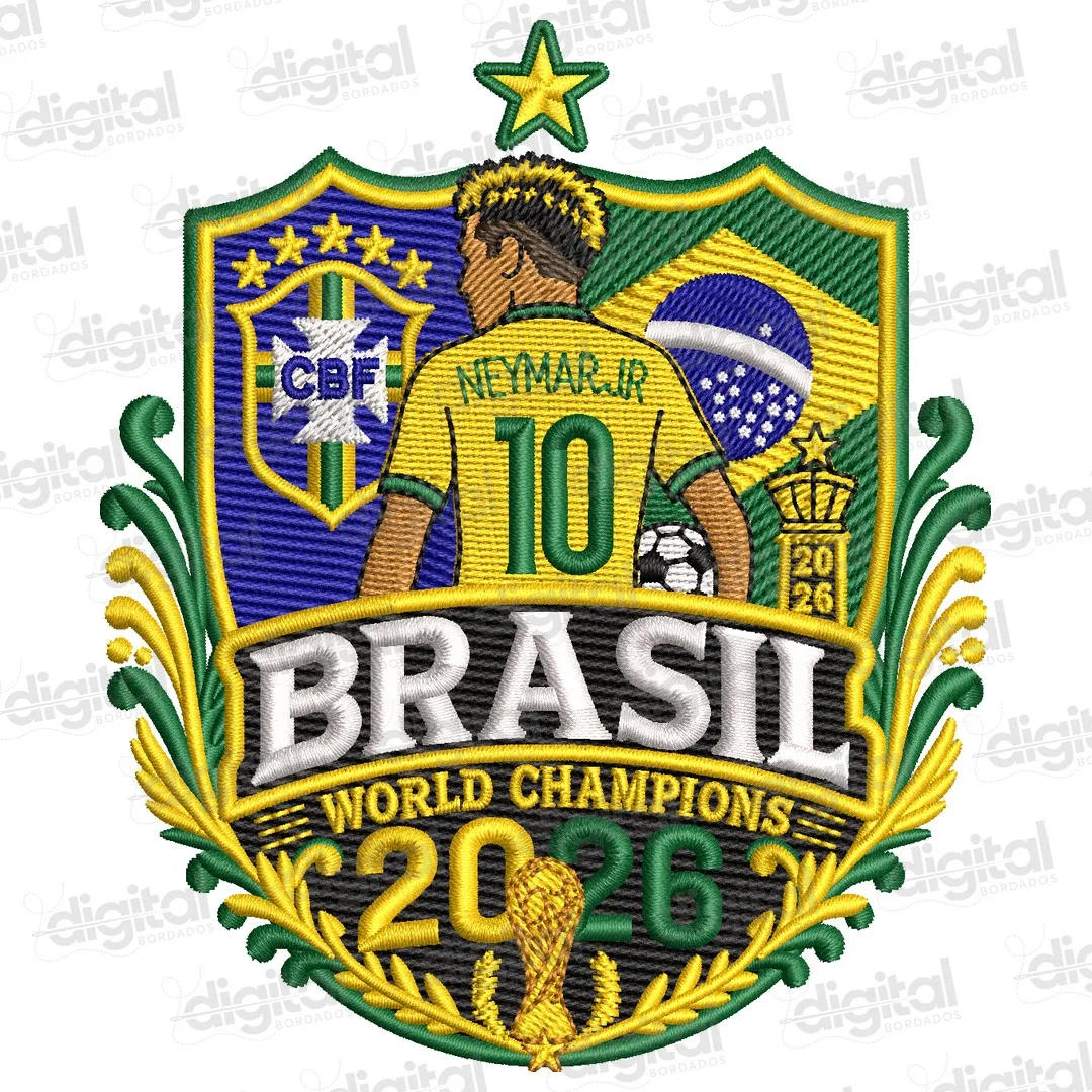 Matriz Bordado Neymar Brasil Copa