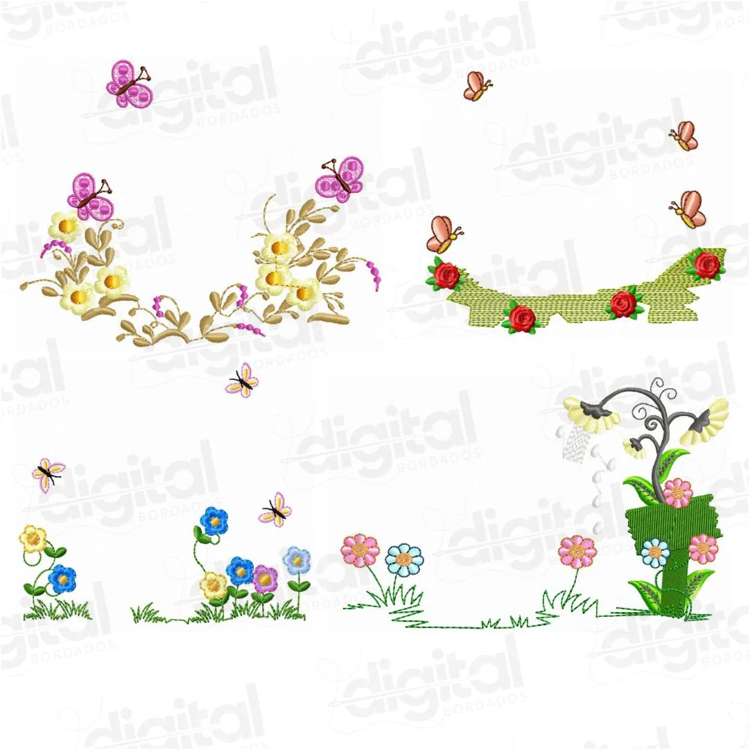 Pacote 50 Matrizes de Jardins para Montagens