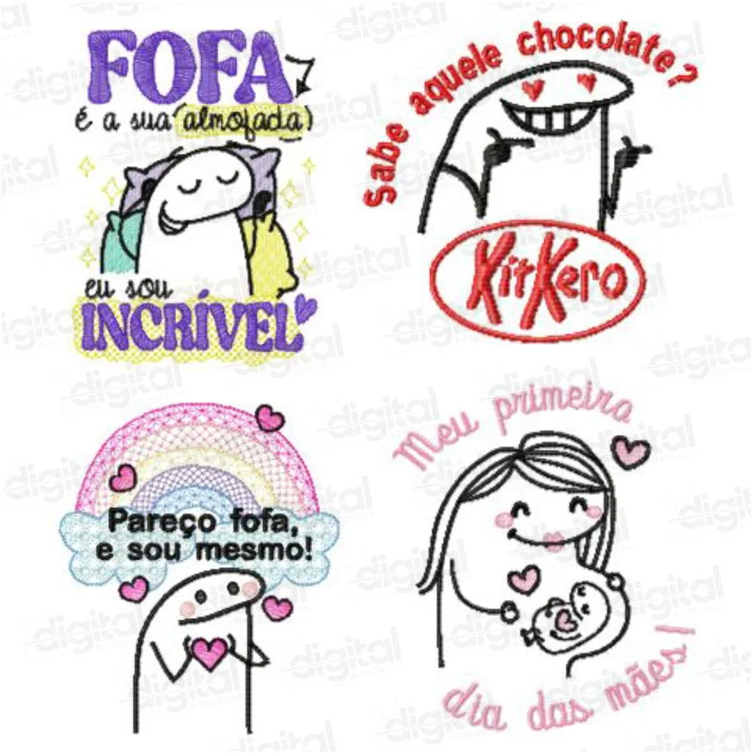 Pacote com 110 Matrizes Flork